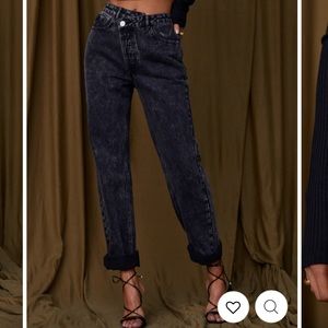 DYLAN BLACK ASYMMETRICAL JEAN